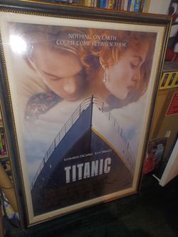 Original Titanic movie poster 1997