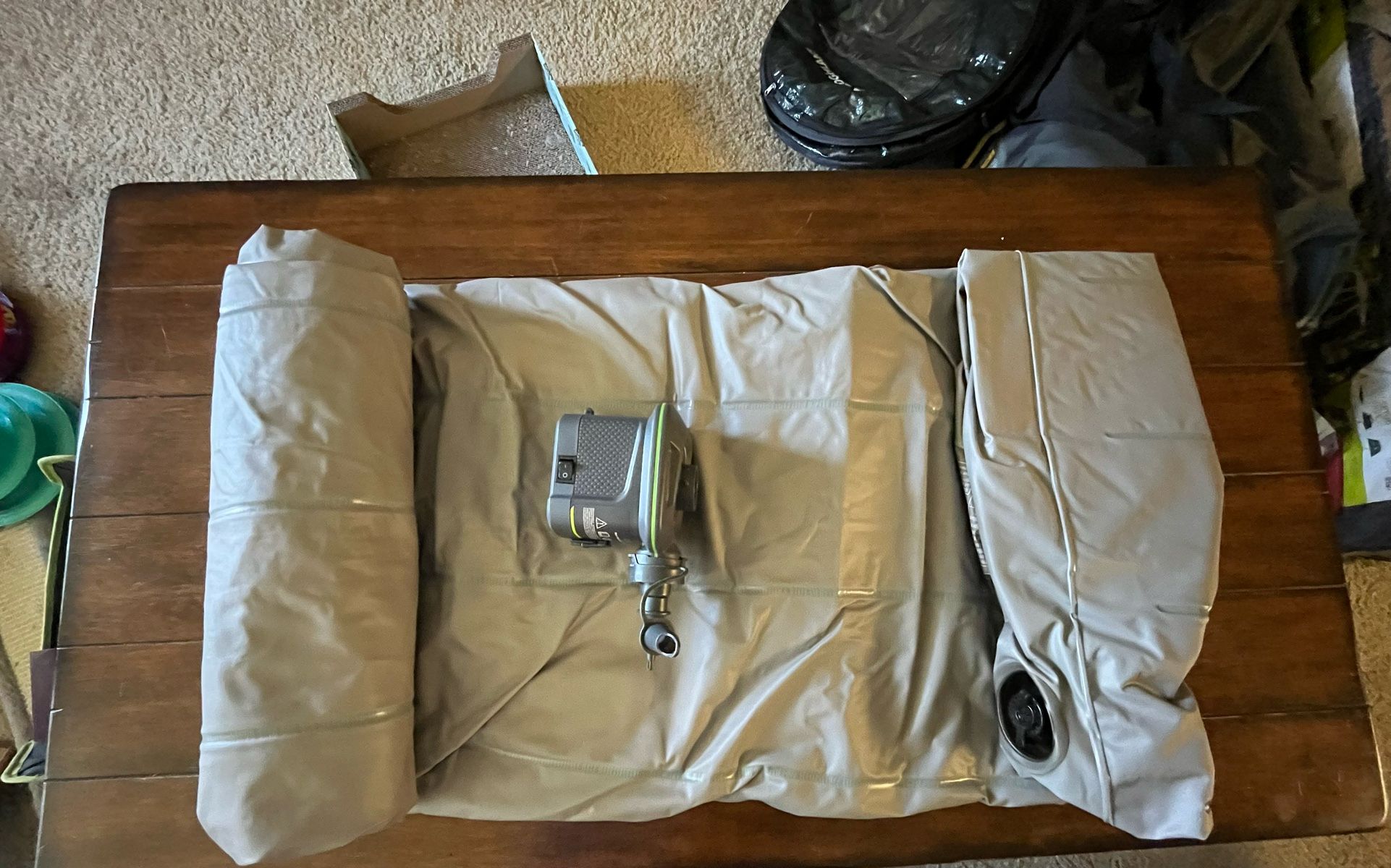 Intex Air Mattress (Queen-Single High) + Battery pump