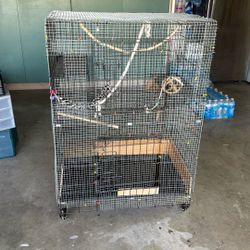 Metal Cage On Wheels