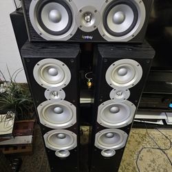 Infinity Set  And 10" Polk Sub 