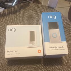 Ring Video Doorbell And Indoor Cam 