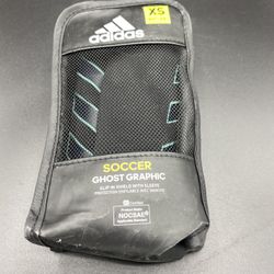 Adidas Ghost Graphic Soccer Slip-in Shields with Sleeves - Size XS