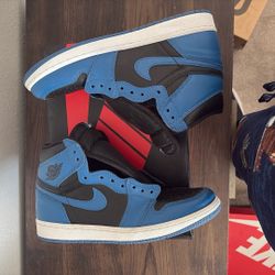 Air Jordan 1 High Blue/Black Size 8.5 – Good Condition with Box, NEED GONE