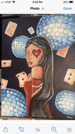 Painting Of A Girl In A Disco