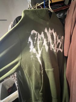 Revenge Army Green Smoke Hoodie Size L.