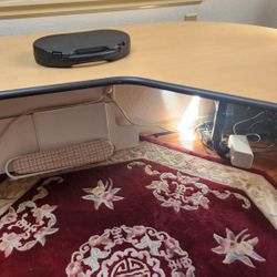 Large Heavy Office Table On Wheels, Adjustable Height