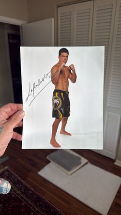 Real Lyoto Machida Autographed Photo For Sale! Great Gift For An UFC Lover And Enthusiast!