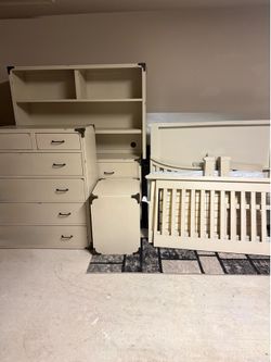 Franklin & Ben 5-Piece Baby/Toddler Bedroom Furniture Set – Crème