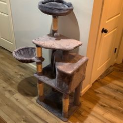 Cat Play Structure Carpeted
