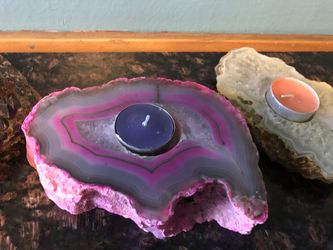 quartz candle holder