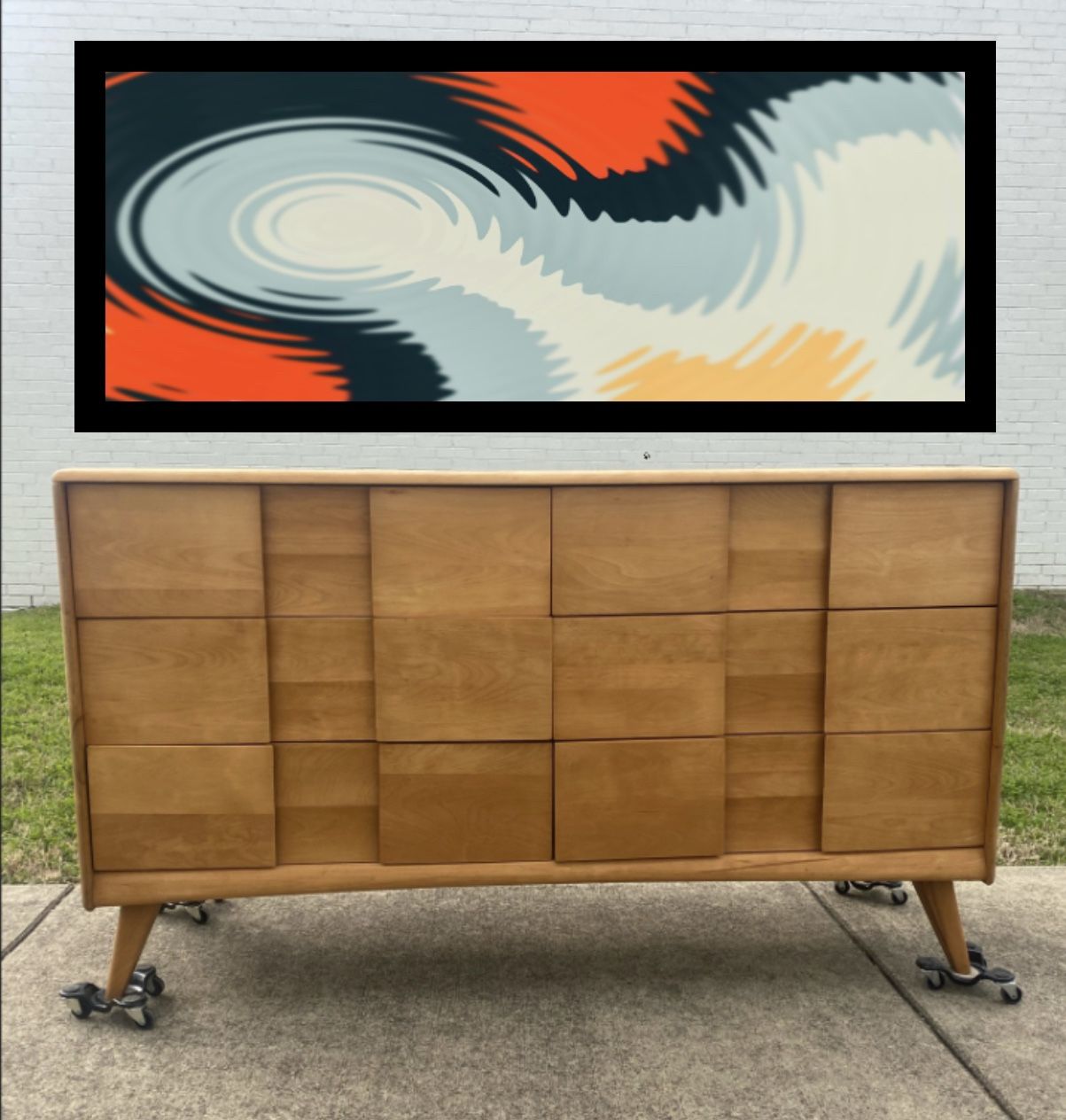 Mid Century Modern Solid Wood Kohinoor Dresser By Heywood Wakefield 