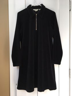 Eddie Bauer Black Velvet Dress