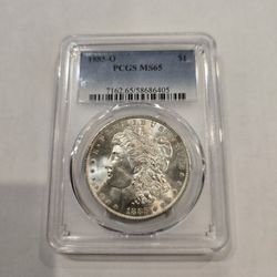 1885-0 Morgan Silver Dollar 