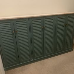 DOWLVN 6 Shutter Door Cabinet Storage 