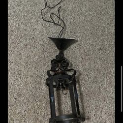 Small Metal Vintage Light Fixture 