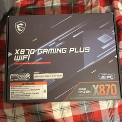  Brand New MSI X870 GAMING PLUS WIFI AM5 AMD X870 ATX Motherboard