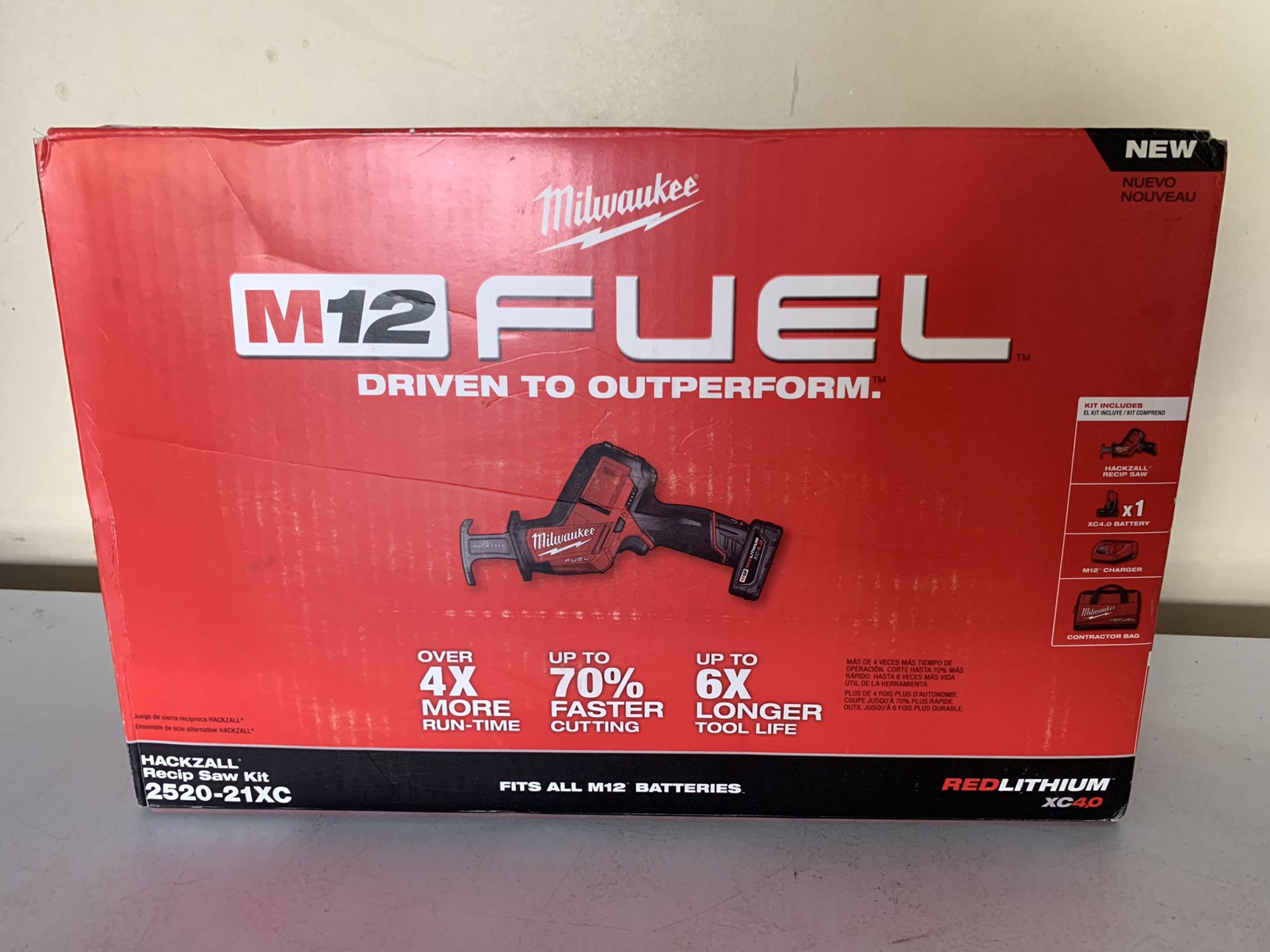 Milwaukee M12 FUEL 12V Lithium-Ion Brushless Cordless HACKZALL  Reciprocating Saw Kit w/ One 4.0Ah Batteries Charger  Tool Bag for Sale in  Vancouver, WA OfferUp