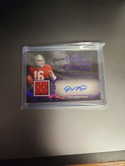 Joe Montana Leaf Autograph Game Used Jersey #9/9