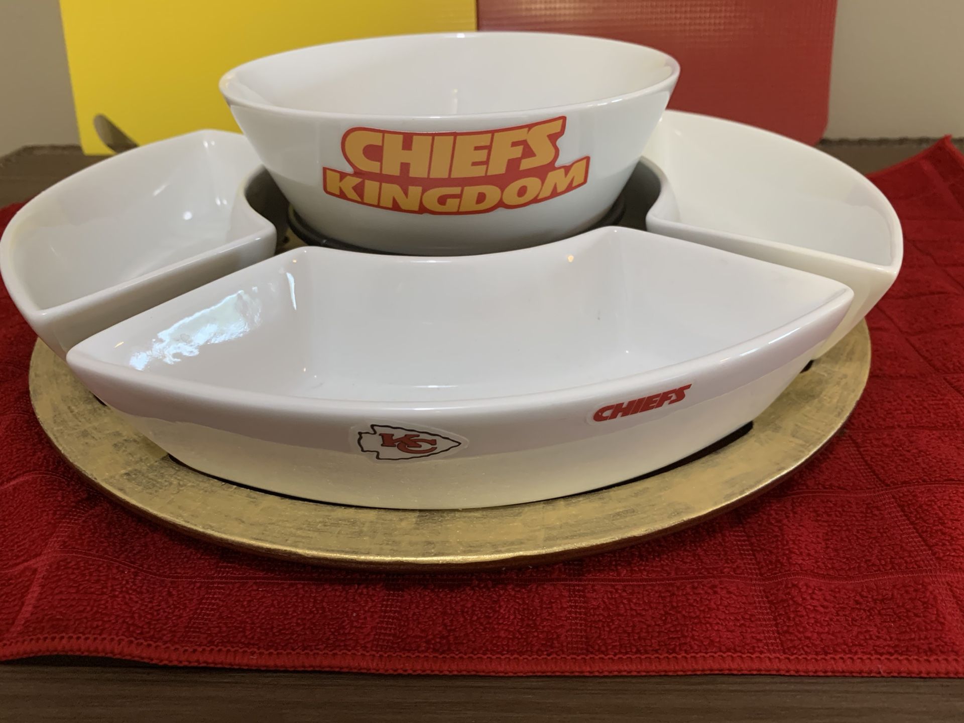 Chiefs snack serving set for game day entertaining!