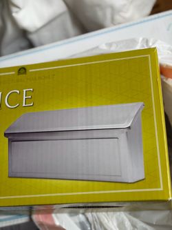 New mail box.  Venice stainless steel wall mounted box.
