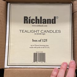 Box Tea Candles 