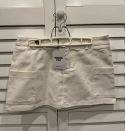 Princess Polly Brinnley Mini Skirt White Size 8