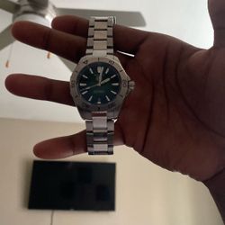TAG Heuer Aquaracer Professional 200 Watch with a Deep Green Dial