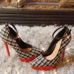 MADISON “ASHLEE” Ankle Strap Stiletto Heels