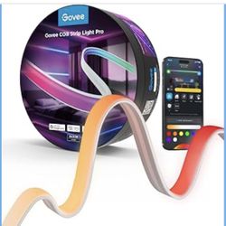 Govee COB LED Strip Light Pro, LED Lights for Bedroom Compatible with Alexa, Google Assistant and Matter, RGBICW Light with Warm White, Smart Strip Li