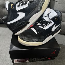 Air Jordan 3 Retro "Tinker Black Cement Gold"  Size 11 OG Box (CK4348-007) 2019