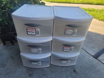 Sterilite ClearView 3-Drawer Storage Units – Set of 2