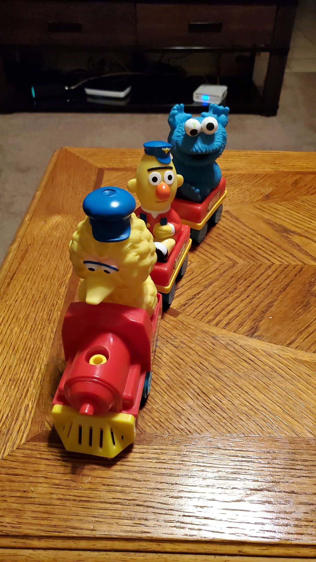 Vintage 3 piece Tyco Sesame Street Train Toy Big Bird Elmo Ernie