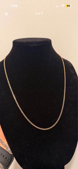 24 inches curb chain 14k 3.7 grams