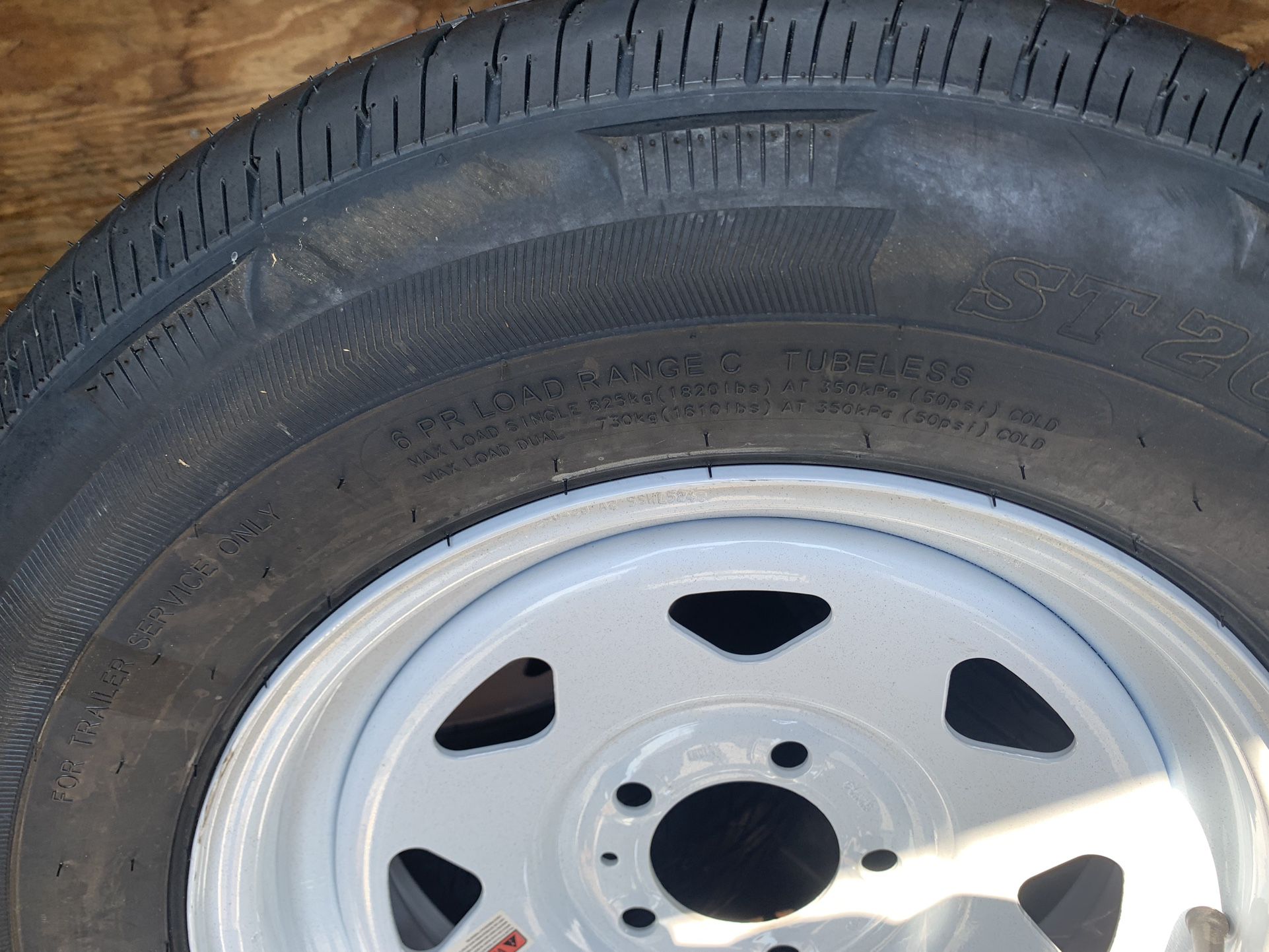 205/75/15 New Trailer Tires And Wheels 4