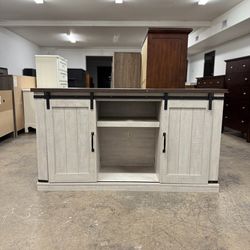 Modern Rustic Farmhouse with Rolling Barn Doors TV Stand / Buffet / Sideboard