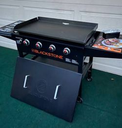 BRAND NEW (ASSEMBLED) 36" GRIDDLE COOKING STATION WITH HARD COVER (PLANCHA GRANDE NUEVA CON CUBIERTA