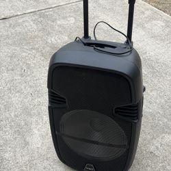 VAT Portable PA Speaker 500W w/ Trolley Handle & Wheels – USB / EQ