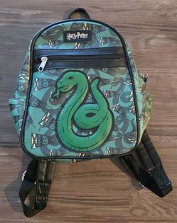 Loungefly Harry Potter Slytherin Snake Mini Backpack Purse Bag
