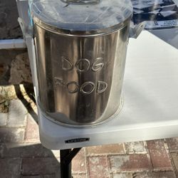 Metal Dog Snack/ Food Bin