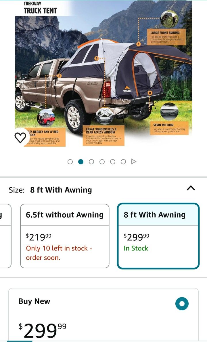 Brand New Trekway Truck Tent 8ft Bed