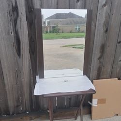 Brand New Wood Frame Vanity Mirror