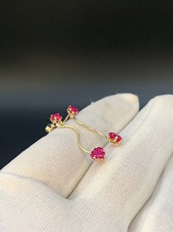 STONE EARRINGS 14KT #35769