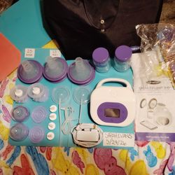Lansinoh Smartpump 3.0 Breast Pump Set - Used <2 Hours + extras
