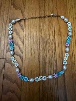 Beaded Flower Necklace