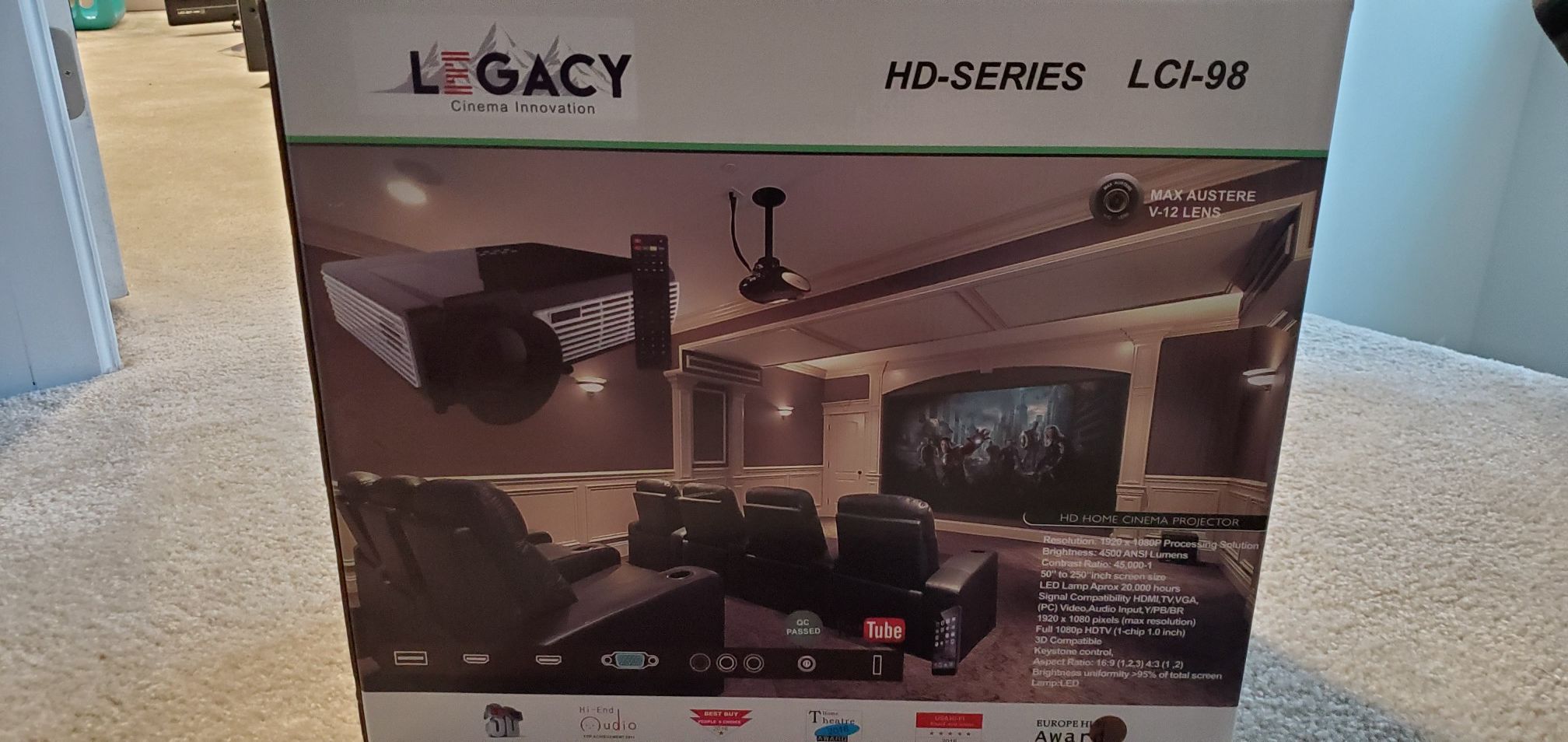 IN HOME PROJECTOR SETUP MSRP-$4,356