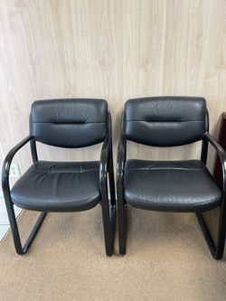 Black Office Chairs x4