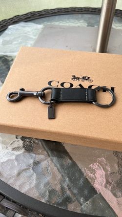 Coach Trigger Snap Leather Key Fob 