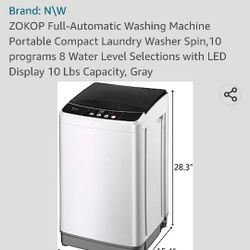 Fully Automatic Portable Washing Machine Perfect For Apartment Or RV