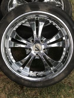 4 rims with tires