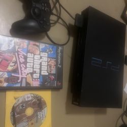 Ps2 Fat W 2 Games And One Control